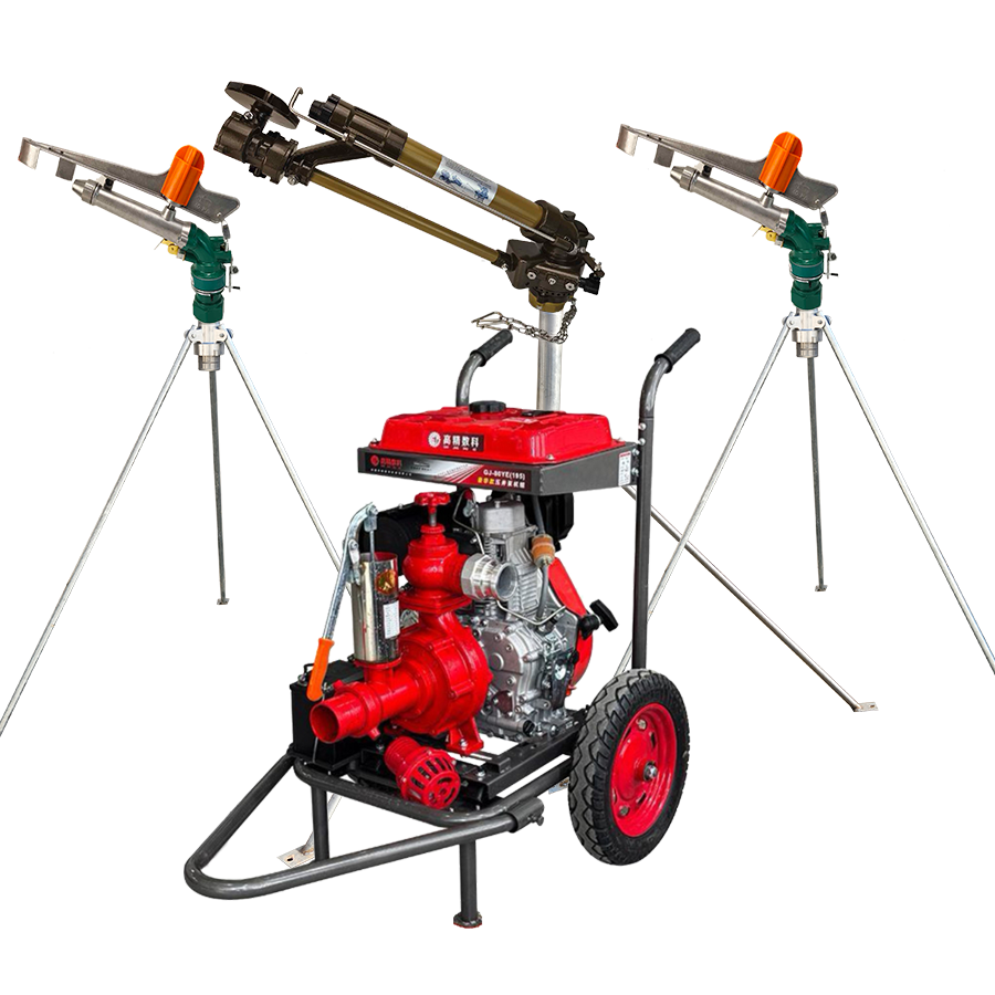 滁州一体式灌溉机组 全套喷枪水带配齐 抗旱浇地神器